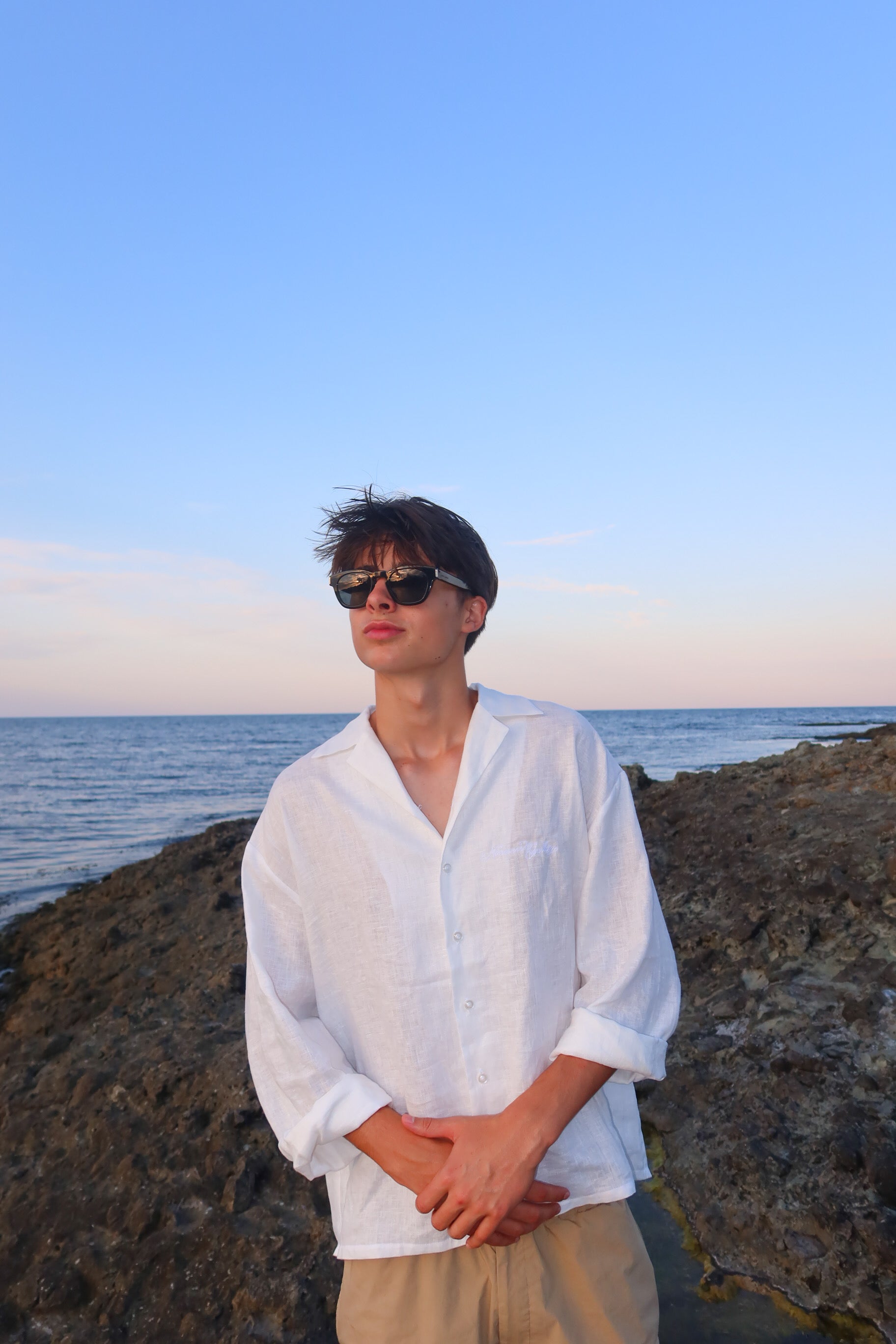 LINEN SHIRT - WHITE