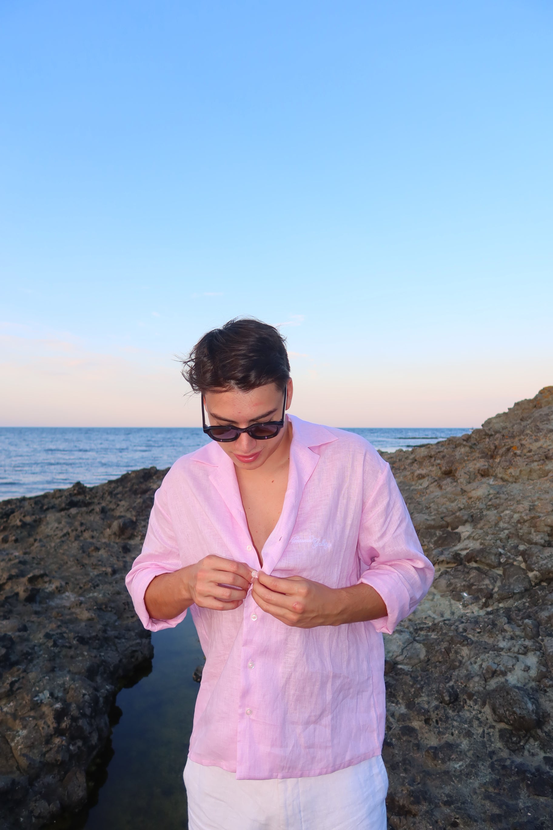 LINEN SHIRT - PINK