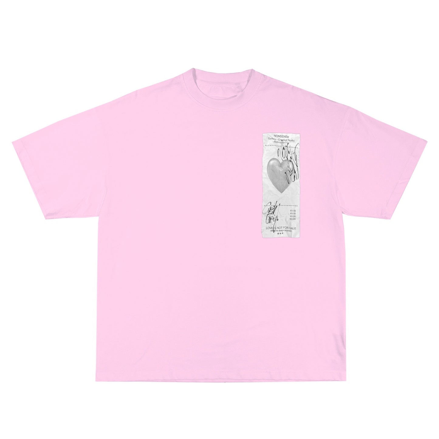 "NOT FOR SALE" T-SHIRT - pink with black