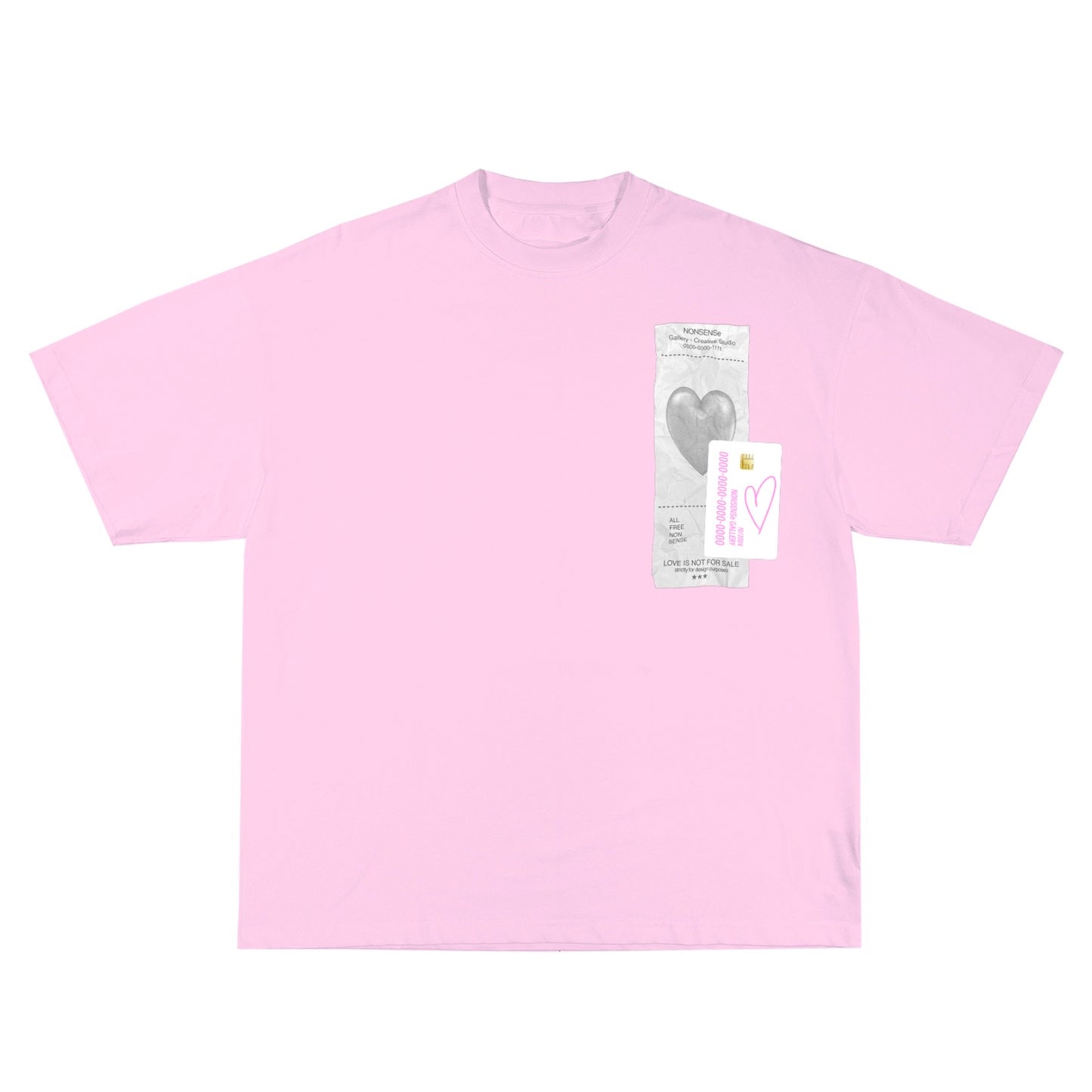 "NOT FOR SALE" T-SHIRT - pink with white