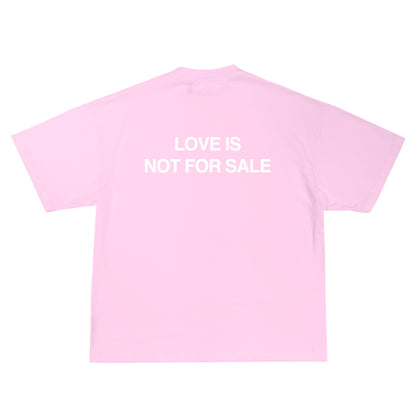 "NOT FOR SALE" T-SHIRT - pink with white