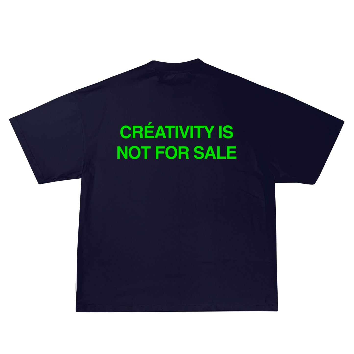 "NOT FOR SALE" T-SHIRT - blue with green