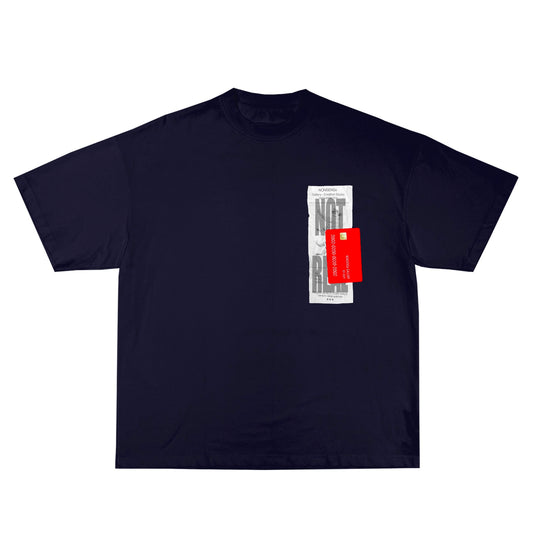 "NOT FOR SALE" T-SHIRT - blue with red