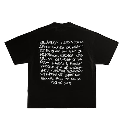 "Thank u" T-SHIRT - black